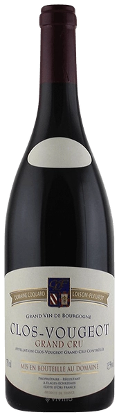 Вино Domaine Coquard Loison-Fleurot Clos de Vougeot Grand Cru  2019 750 мл 13,5%