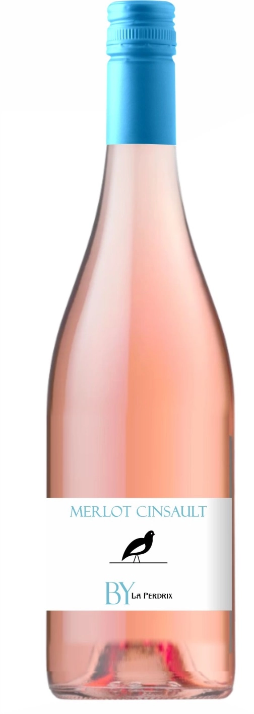 Вино  By la Perdrix  Merlot Cinsault   Бай ля Пердри  Мерло Сенсо  розовое  сухое   750 мл
