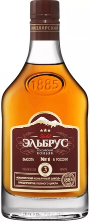 Коньяк ККЗ  Эльбрус 3-летний 250 мл