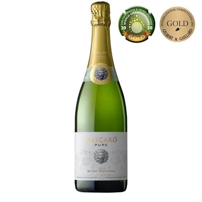 Вино игристое CAVA MASCARO PURE RESERVA BRUT  2017 1500 мл