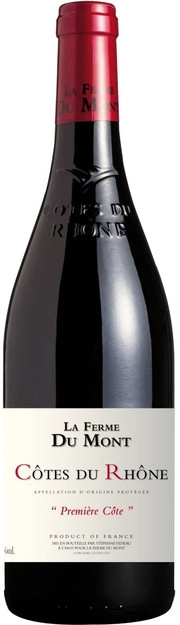 Вино La Ferme Du Mont Premiere Cote Cotes du Rhone AOC Ла Ферм Дю Мон Премье Кот  2016 750 мл