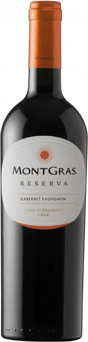 Вино MontGras  Reserva  Cabernet Sauvignon  МонтГрас Ресерва  Каберне Совиньон   2019  750 мл