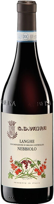 Вино G.D.Vajra  Lange DOC Nebbiolo  2022  750 мл  14,5 %