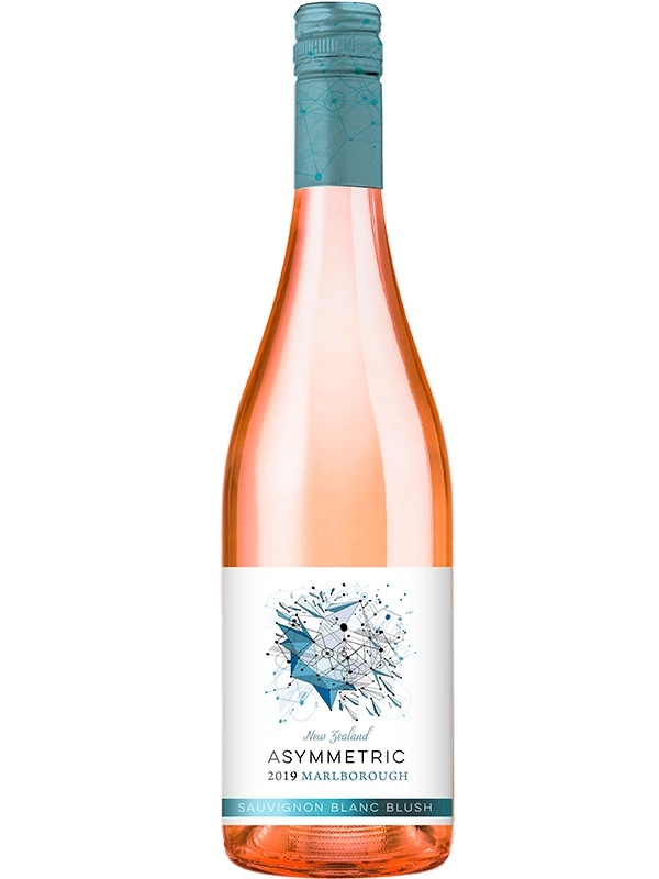 Вино  Asymmetric   Sauvignon Blanc   Blush , Marlborough  Асимметрик   Совиньон Блан  Блаш  Мальборо  2019 750 мл