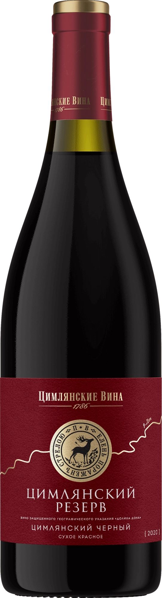 Вино Цимлянский резерв Цимлянский Черный  ЗГУ сухое красное