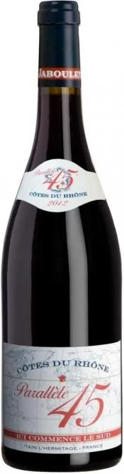 Вино Paul Jaboulet Aine, Parallele 45 Rouge, Cotes du Rhone, 2012 Параллель 45 Руж, 2012
