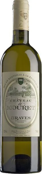 Вино Chateau Du Mouret  Blanc Graves AOC  Шато Дю Мурэ белое   2013  750 мл
