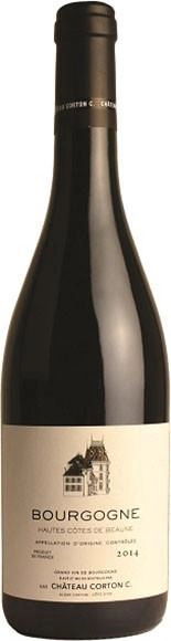 Вино Chateau Corton C.  Bourgogne  Hautes Cotes De Beaune AOC  Шато Кортон К. Бургонь От Кот де Бон 2014 750 мл
