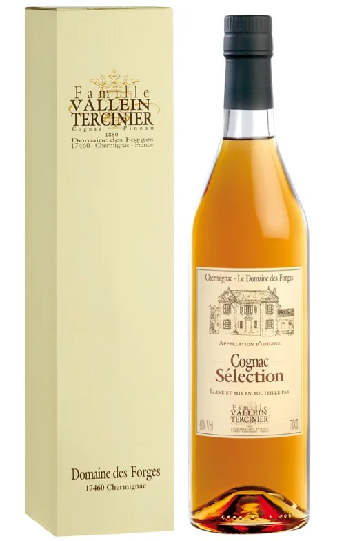 Коньяк Vallein Tercinier Cognac VS  gift in box Валлейн Терсинье Коньяк ВС в подарочной упаковке 700 мл