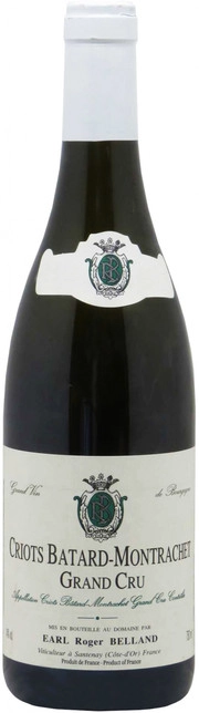 Вино  Roger Belland  Criots Batard-Montrachet Grand Cru    2017 750 мл