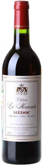 Вино Chateau La Hourcade, Medoc AOC, Шато Ла Уркад, 2008, 0.75 л