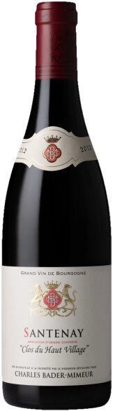 Вино Bader-Mimeur  Santenay Clos du Haut Village AOC red  2012 750 мл