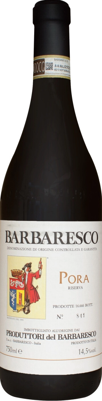 Вино Produttori del Barbaresco Barbaresco Riserva Pora DOCG Продуттори дель Барбареско Барбареско Ризерва Пора 2017 750 мл