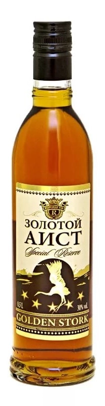 Коньяк Минск Кристалл Групп  Золотой  Аист  3 года  500 мл