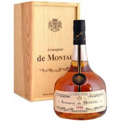 Арманьяк Armagnac de Montal wooden box Арманьяк де Монталь в деревянной коробке 1981 700 мл