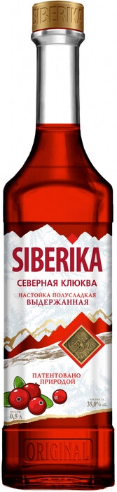 Настойка полусладкая Сиберика  Северная Клюква  500 мл