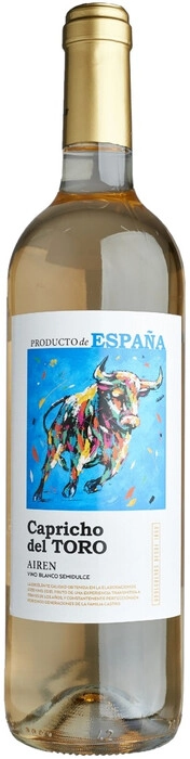 Вино Capricho del Toro Airen  semi sweet   2021 750 мл