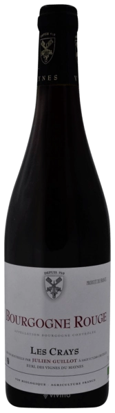 Вино  Julien Guillot  Bourgogne  Rouge 'Les Crays'   2018  750 мл