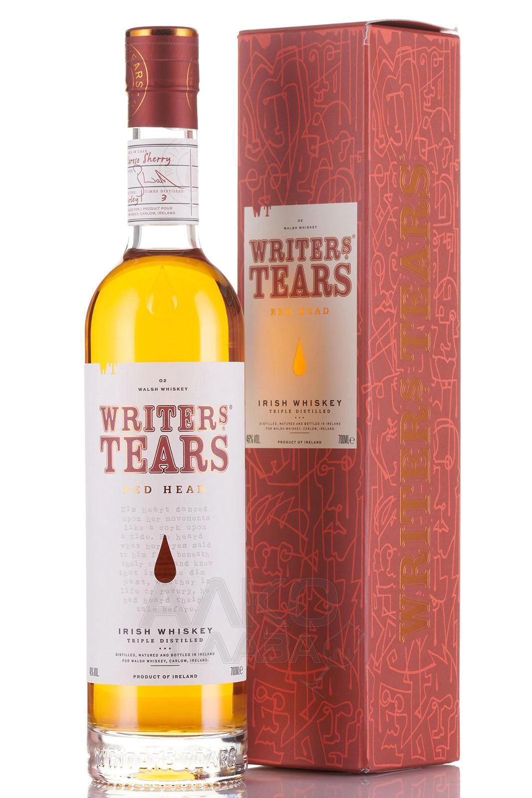 Виски Hot Irishman  Writers Tears Red Head gift box    700 мл