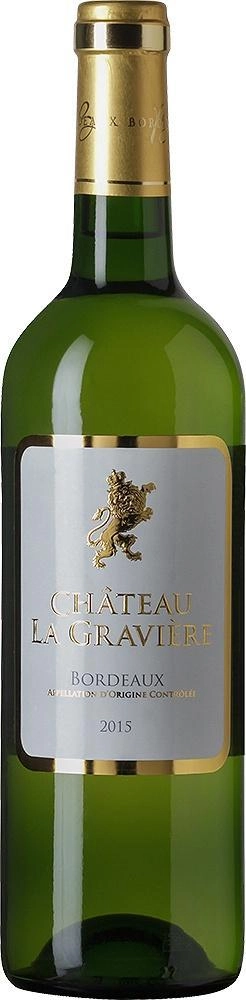 Вино Chateau La Graviere Blan Bordeaux AOC white  2015 750 мл