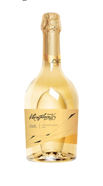 Игристое вино  Aya Khrustaleva 76 Muscat sparkling semi-sweet  2024 750 мл  12,9 %