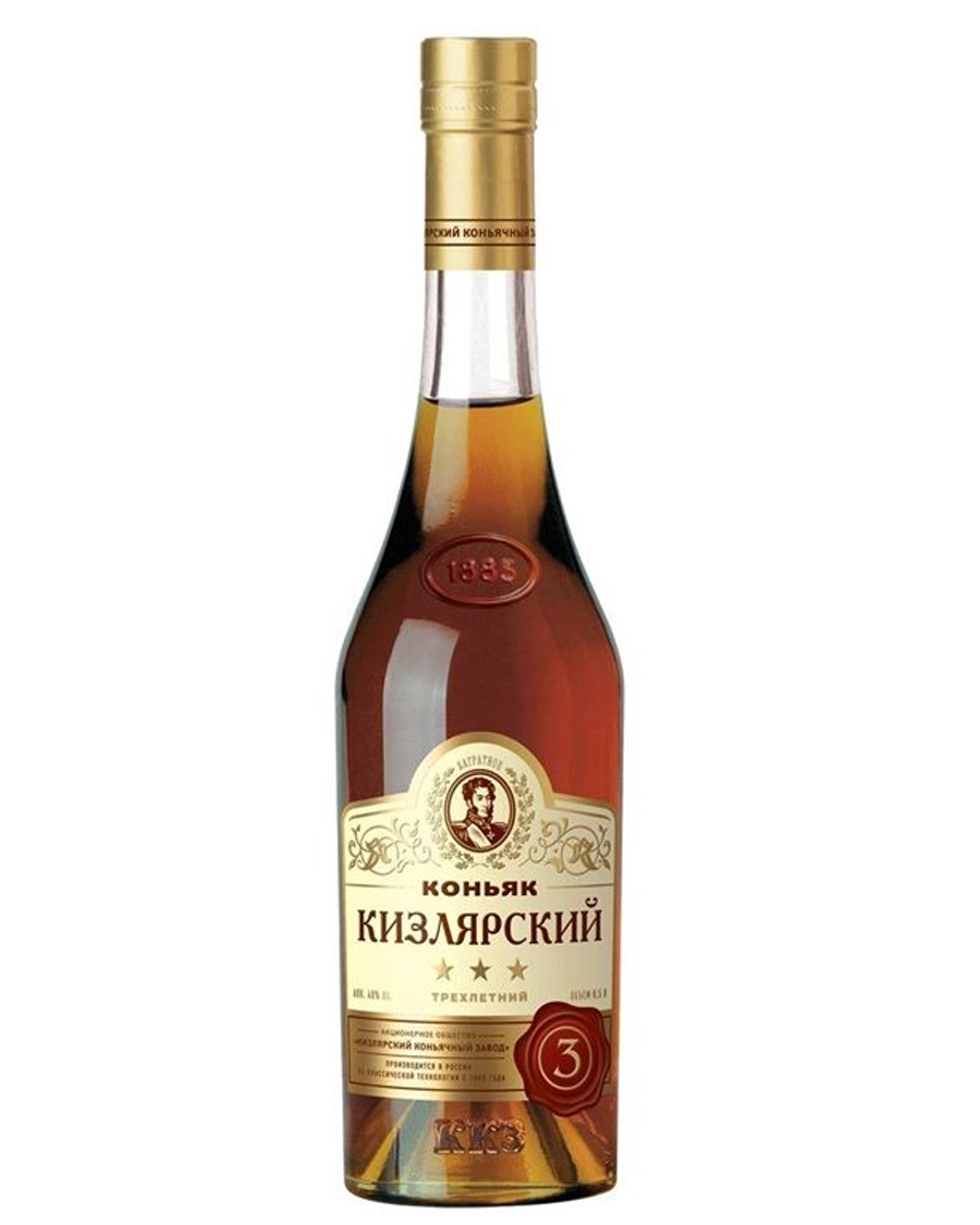 Коньяк  Кизляр трехлетний   500 мл
