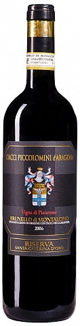 Вино Ciacci Piccolomini d'Aragona Brunello di Montalcino DOCG Riserva Pianrosso  2006 750 мл  14,5%