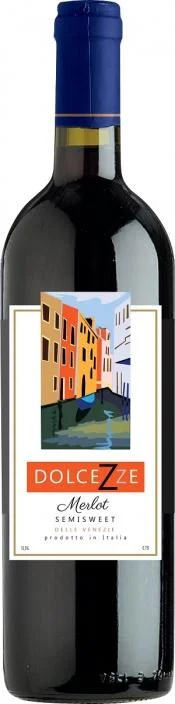 Вино "Dolcezze" Merlot delle Venezie IGT, "Дольчецце" Мерло делле Венецие, 2013, 750 мл