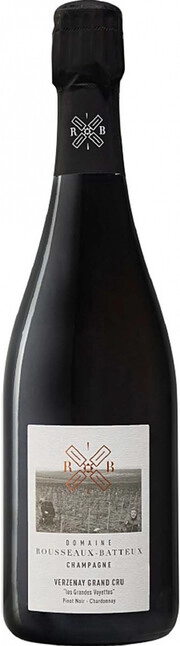 Шампанское  Rousseaux-Batteux  Verzenay Grand Cru  Les Grandes Voyettes    2016  750 мл