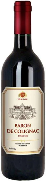 Вино Baron de Colignac Rouge Sec  Барон де Колиньяк Красное  сухое 750 мл