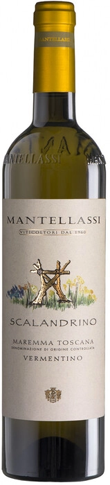 Вино Mantellassi Scalandrino Vermentino di Toscana IGT Мантелласси Скаландрино Верментино ди Тоскана IGT 2019 750 мл