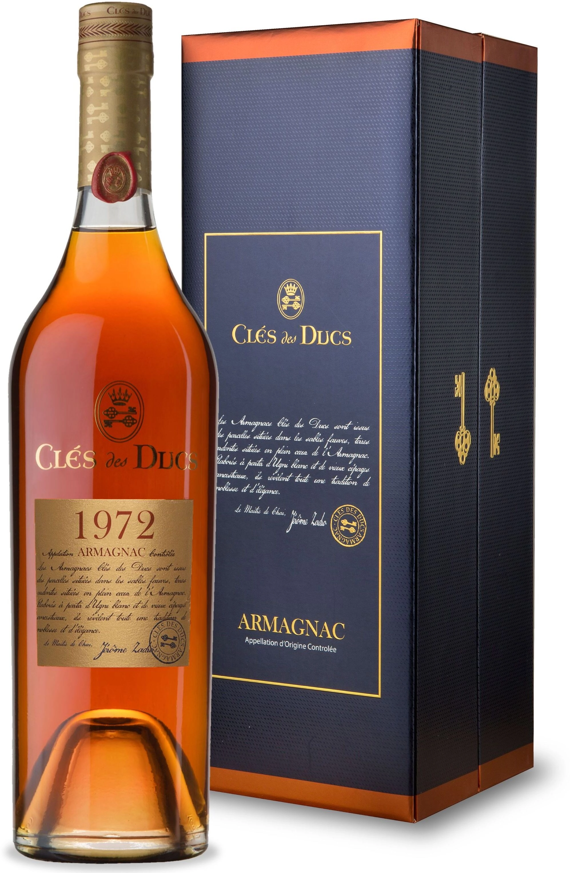 Арманьяк Armagnac Cles des Ducs Millesime gift box 1972  700 мл