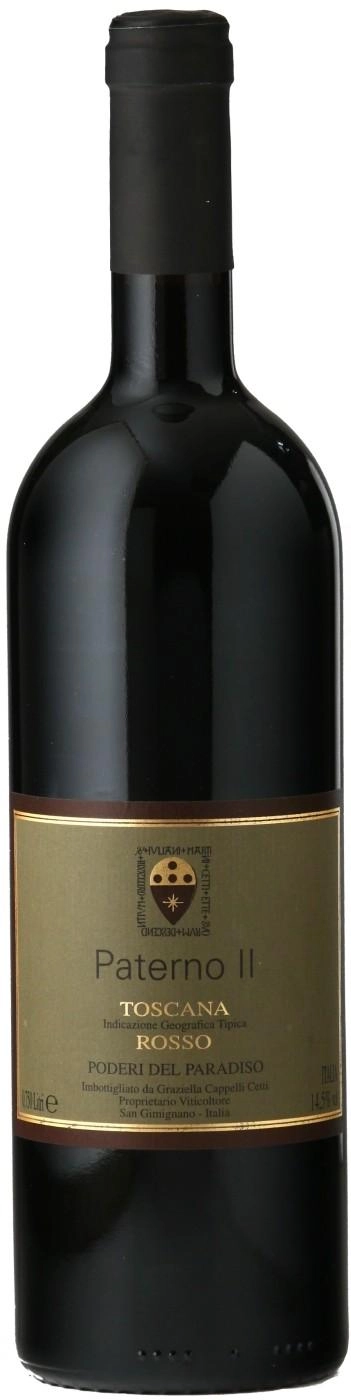 Вино Poderi del Paradiso Paterno II Rosso Toscana IGT Подери дель Парадизо Патерно II Россо 2019 750 мл 14,5%