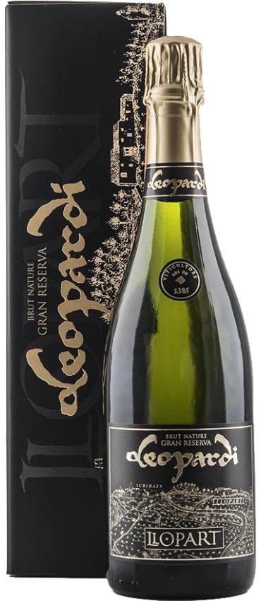 Игристое вино Llopart Cava Leopardi Brut Nature gift box   750 мл
