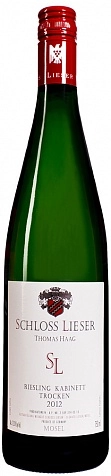 Вино Schloss Lieser Riesling Kabinett Trocken Ortswein  Шлосс Лизер Рислинг Кабинет Трокен Ортсвайн 2017 750 мл