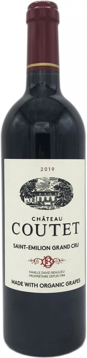 Вино Saint-Emilion Grand Cru АОС Chateau Coutet Сент-Эмильон Гран Крю АОС Шато Куте 2019 750 мл