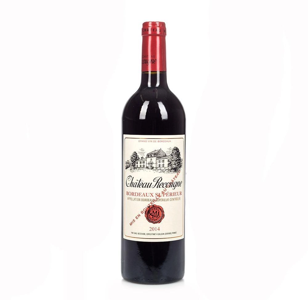 Вино  Bordeaux Superior Chateau Recougne Шато Рекунь 2016 750 мл