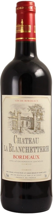 Вино  Chateau la Blanchetterie, Bordeaux AOC  Шато ля Бланшеттери  2016 750 мл