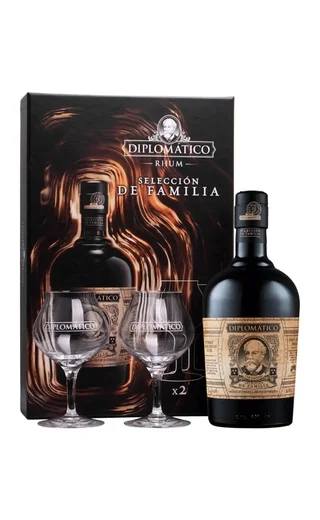 Ром Diplomatico Seleccion De Familia  gift box +glass  700 мл 40%
