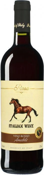 Вино Rasa Vino Rosso  Amabile Раза Вино Россо Амабиле 750 мл