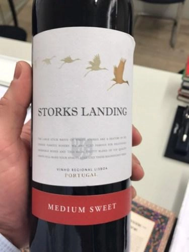 Вино Storks landing Lisboa region Сторкс ландинг регион Лиссабон красное полусладкое 2019 750 мл