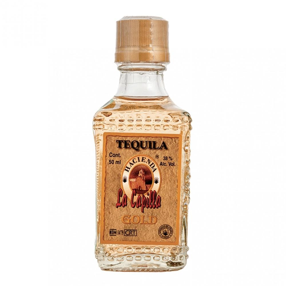 Текила Hacienda La Capilla Gold  50 мл
