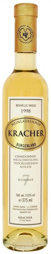 Вино Kracher  TBA №7 Chardonnay / Welschriesling  Nouvelle Vague  Крахер ТВА №7 Шардонне/ Вельшрислинг  Нувель Вог 1998  375 мл