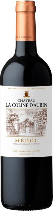 Вино Chateau La Coline d'Aubin  Bordeaux AOC    2017  750 мл