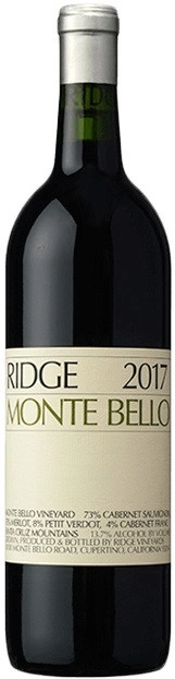 Вино Ridge Vineyards Monte Bello Ридж Виньярдс Монте Белло 2017 1500 мл