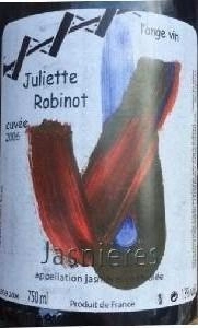 Вино Jean Pierre Robinot  Cuvee Juliette Robinot  Loire   2014 750 мл