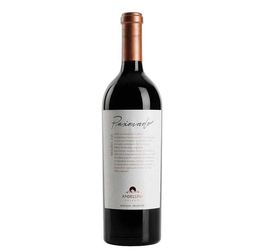 Вино Malbec Pasionado Mendoza Andeluna Мальбек  Пасионадо Мендоза Анденуло 2014 750 мл