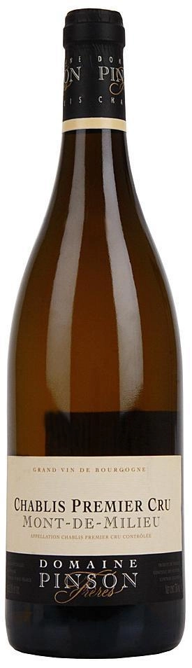 Вино Domaine Pinson AOC Chablis Premier Cru Mont de Milieu  2016 750 мл