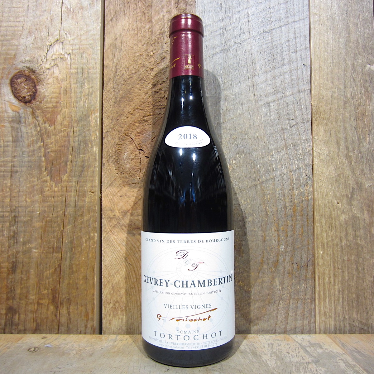 Вино  Domaine Tortochot Gevrey-Chambertin Vieilles Vignes  Домен Тортошо Жевре-Шамбертен Вьей Винь   2022 750 мл 13%