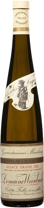 Вино Domaine Weinbach Gewurztraminer Grand Cru Mambourg  Selection de Grains Nobles Домен Вайнбах  Гевюрцтраминер Гран Крю  Мамбур Селексьон дё Грэн Нобль 2005  750 мл